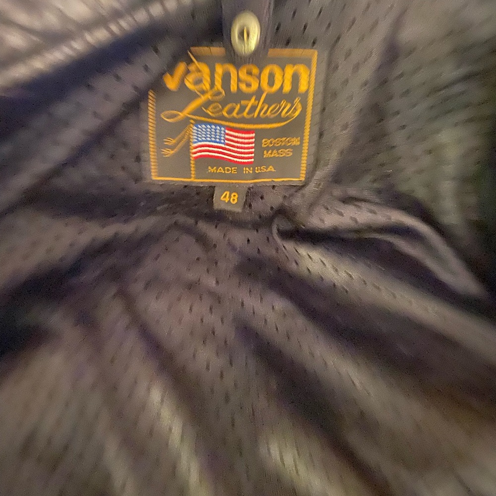 Vanson heavy motorcycle jacket